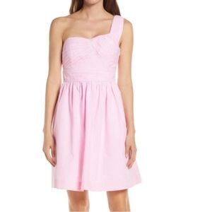 Lilly Pulitzer Addison Dress in Pink Tropics Seersucker
A17